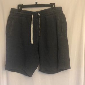 Men’s sweat shorts distressed blue color size XL